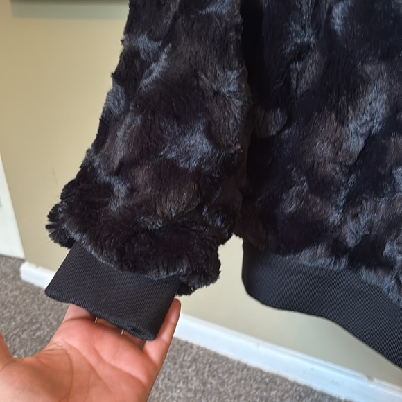 Alfred Dunner Black Fur Jacket - Picture 2 of 3